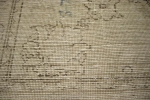 Muted Beige Antique Traditional 9'5X12'5 Tabriz Persian Oriental Rug