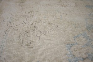 Antique Muted Distressed Traditional 10X13 Kerman Persian Rug