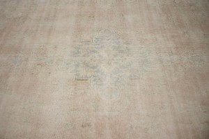 Antique Muted Distressed Traditional 10X13 Kerman Persian Rug