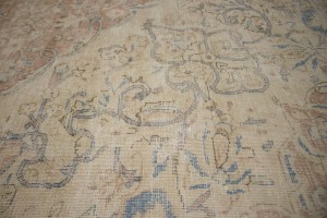 Antique Muted Traditional Floral 10X13 Kerman Persian Rug