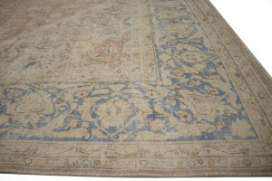 Antique Muted Traditional Floral 10X13 Kerman Persian Rug