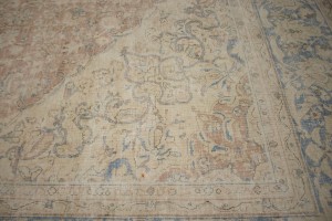 Antique Muted Traditional Floral 10X13 Kerman Persian Rug