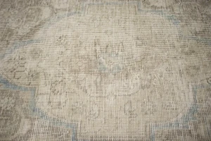 Antique Distressed Beige Traditional 9X13 Tabriz Persian Rug