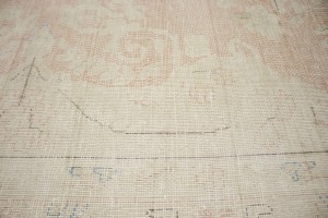 Antique Muted Distressed Floral 10X13 Kerman Persian Rug