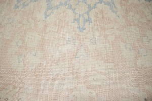 Antique Muted Distressed Floral 10X13 Kerman Persian Rug