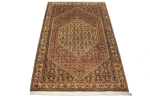 Rusty Peach Vintage Floral 4X6 Bidjar Persian Oriental Rug