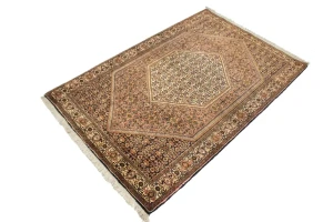 Rusty Peach Vintage Floral 4X6 Bidjar Persian Oriental Rug