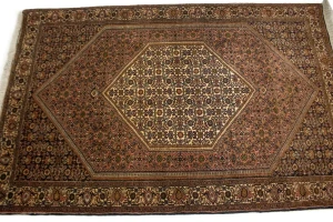 Rusty Peach Vintage Floral 4X6 Bidjar Persian Oriental Rug