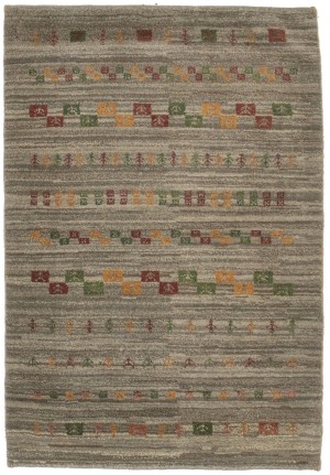 Vintage Brown Tribal Floral 3X5 Oriental Rug