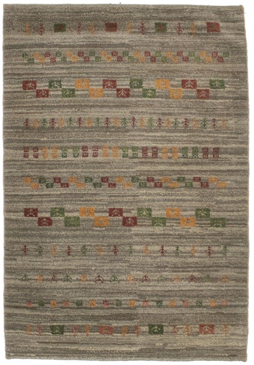 Vintage Brown Tribal Floral 3X5 Oriental Rug