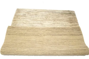 Vintage Tribal Stripes 3'8X4'5 Gabbeh Persian Rug