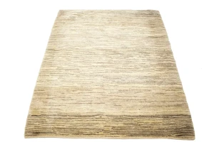 Vintage Tribal Stripes 3'8X4'5 Gabbeh Persian Rug