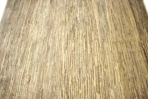 Vintage Tribal Stripes 3'8X4'5 Gabbeh Persian Rug