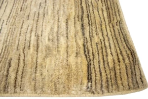 Vintage Tribal Stripes 3'8X4'5 Gabbeh Persian Rug