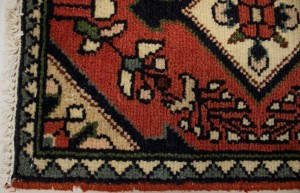 Semi Antique Floral Tribal 1'3X1'8 Hamedan Persian Rug