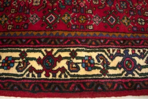 Red Vintage Tribal 3X5 Pictorial Hamedan Persian Oriental Rug