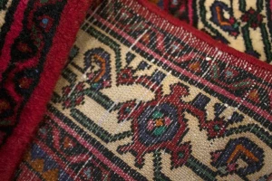 Red Vintage Tribal 3X5 Pictorial Hamedan Persian Oriental Rug