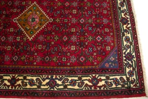 Red Vintage Tribal 3X5 Pictorial Hamedan Persian Oriental Rug