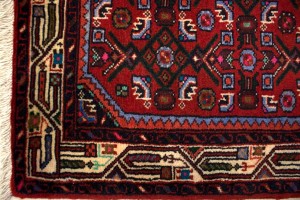 Vintage Tribal Red 3'7X5'4 Hamedan Persian Rug