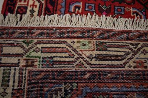 Vintage Tribal Red 3'7X5'4 Hamedan Persian Rug