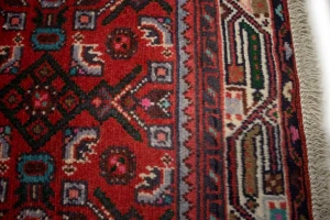 Red Vintage Tribal 3'5X5 Floral Hamedan Persian Rug
