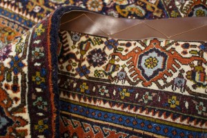 Vintage Floral Orange 4X5 Bidjar Persian Rug