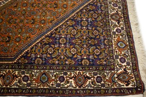 Vintage Floral Orange 4X5 Bidjar Persian Rug
