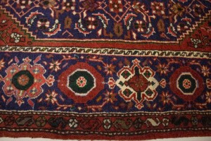 Vintage Floral Rusty Red 3X5  Rug
