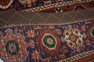 Vintage Floral Rusty Red 3X5  Rug