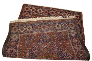 Vintage Floral Rusty Red 3X5  Rug