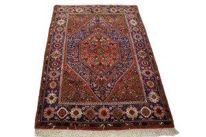 Vintage Floral Rusty Red 3X5  Rug