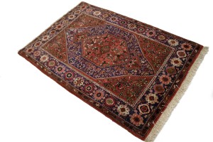 Vintage Floral Rusty Red 3X5  Rug