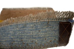 Multicolored Stripes Tribal 1'3X1'6 Gabbeh Persian Rug