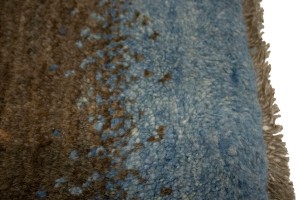 Multicolored Stripes Tribal 1'3X1'6 Gabbeh Persian Rug