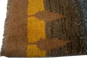 Multicolored Stripes Tribal 1'3X1'6 Gabbeh Persian Rug