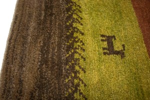 Multicolored Tribal Stripes 3X5 Gabbeh Persian Rug