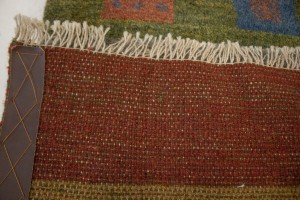 Multicolored Stripes Tribal 2'7X3'8 Gabbeh Persian Rug