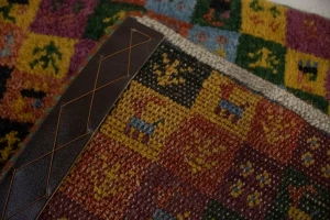 Multicolored Tribal Checker 3X4 Gabbeh Persian Rug