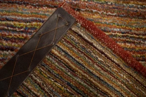 Multicolored Stripes Tribal 3X4 Gabbeh Persian Rug