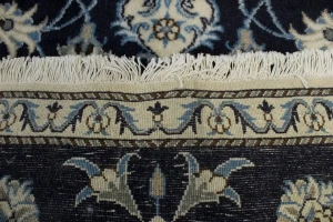Navy Blue Floral Classic 3X4'6 Nain Persian Rug