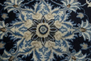 Navy Blue Floral Classic 3X4'6 Nain Persian Rug