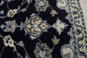 Navy Blue Floral Classic 3X4'5 Nain Persian Rug