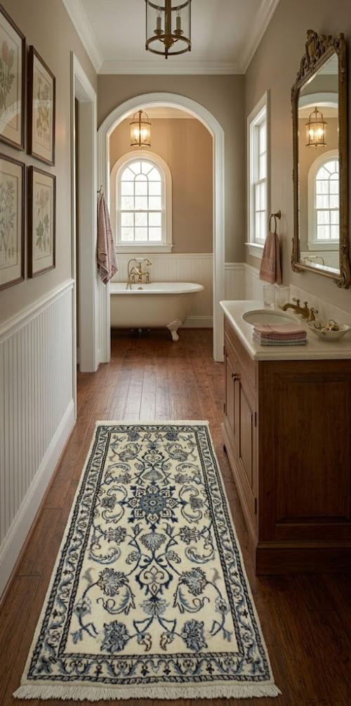 Cream Floral Classic 2'3X4'5 Nain Persian Rug