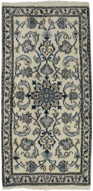 Cream Floral Classic 2'3X4'6 Nain Persian Rug