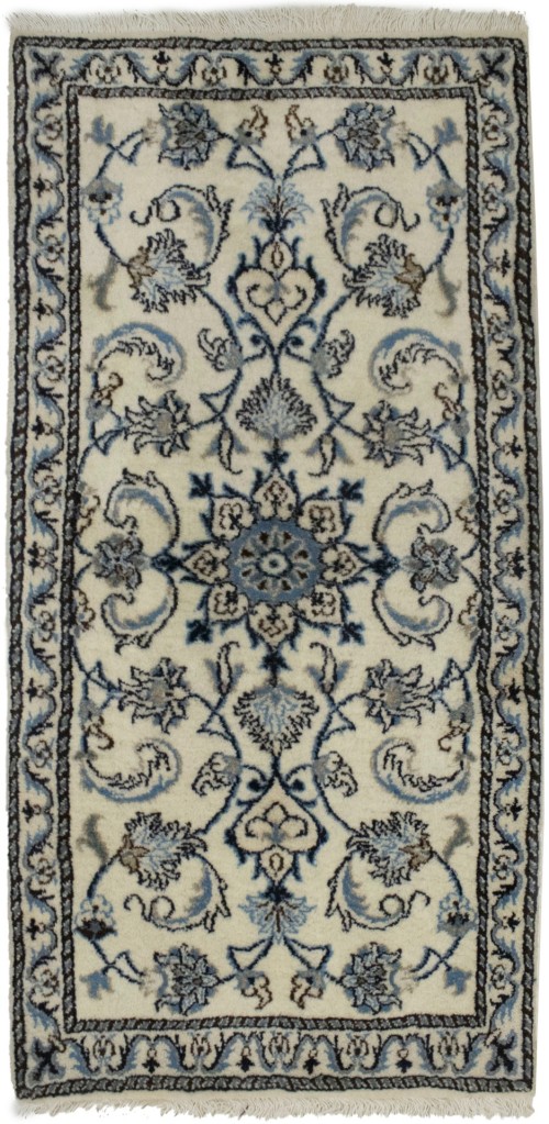 Cream Floral Classic 2'3X4'6 Nain Persian Rug