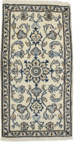 Cream Floral Classic 2'4X4'6 Nain Persian Rug