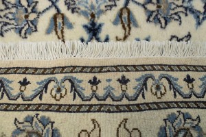 Cream Classic Floral 2'2X4'7 Nain Persian Rug