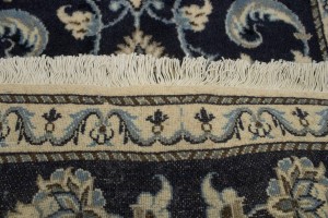 Navy Blue Floral Classic 2'3X4'7 Nain Persian Rug