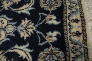 Navy Blue Floral Classic 2'3X4'7 Nain Persian Rug