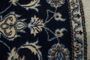 Navy Blue Floral Classic 2'3X4'7 Nain Persian Rug